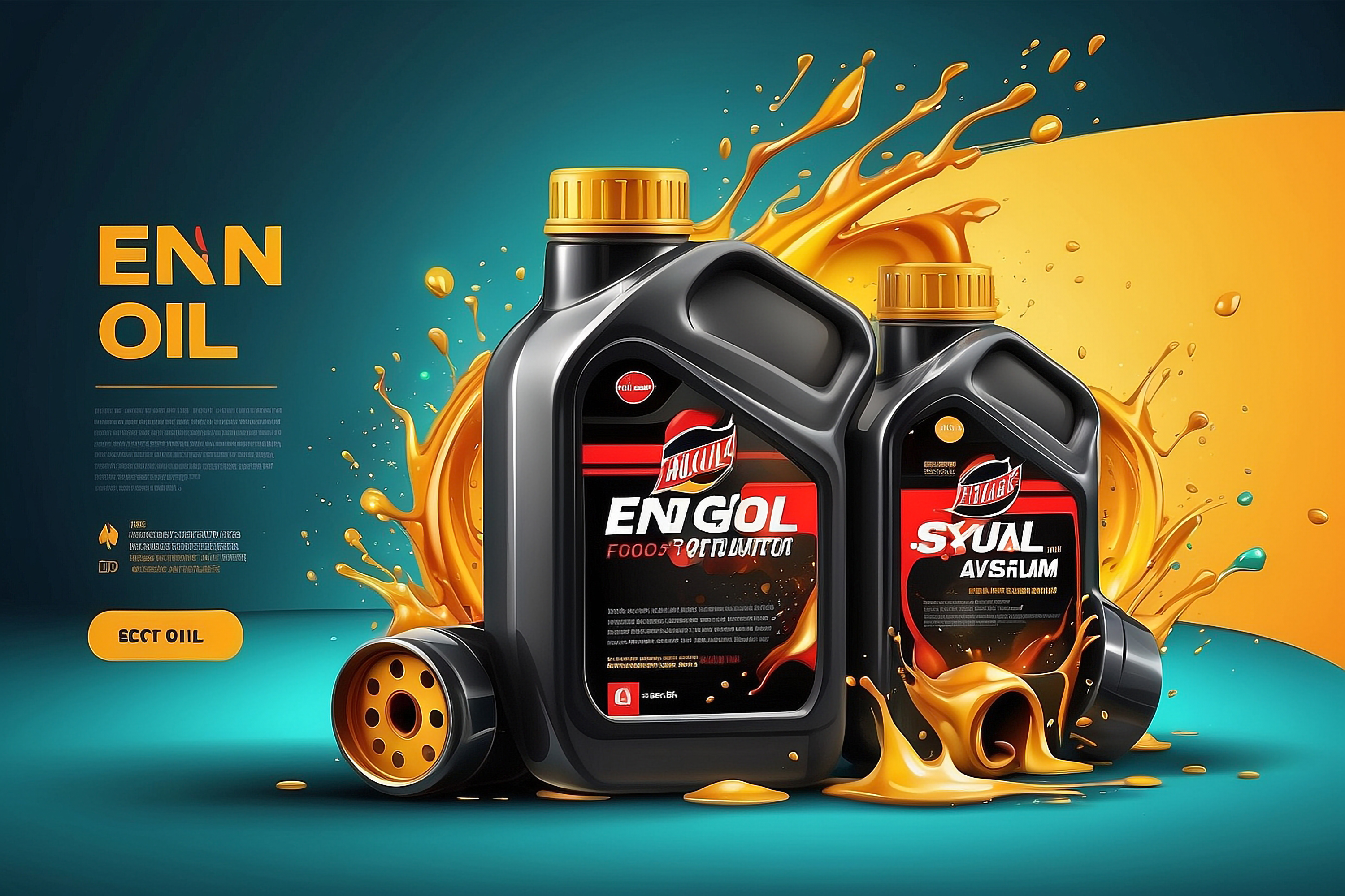 Engine Oil Labels
